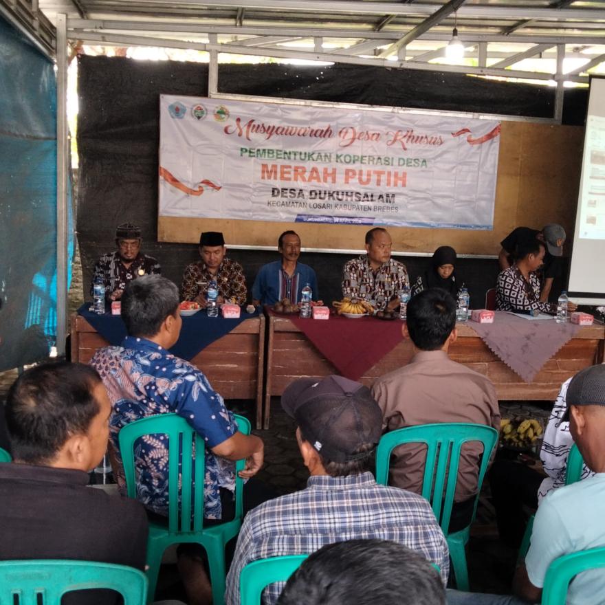 Musdesus Pembentukan Koperasi Merah Putih Desa Dukuhsalam Kecamatan Losari Kabupaten Brebes 
